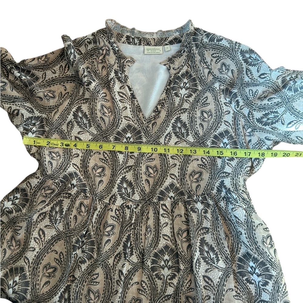 Spartina 449 Maisie Dress in Arbor Neutral size Women’s Small - Picture 8 of 9